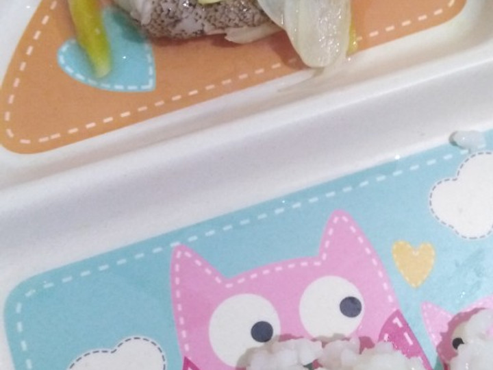 Resep Mpasi 10 bulan Ikan kerapu kukus dan nasi butter Anti Gagal