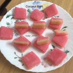 A picture of Coconut Burfi (Nariyal Ki Burfi).