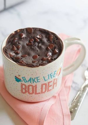 Una foto de Brownie mug cake