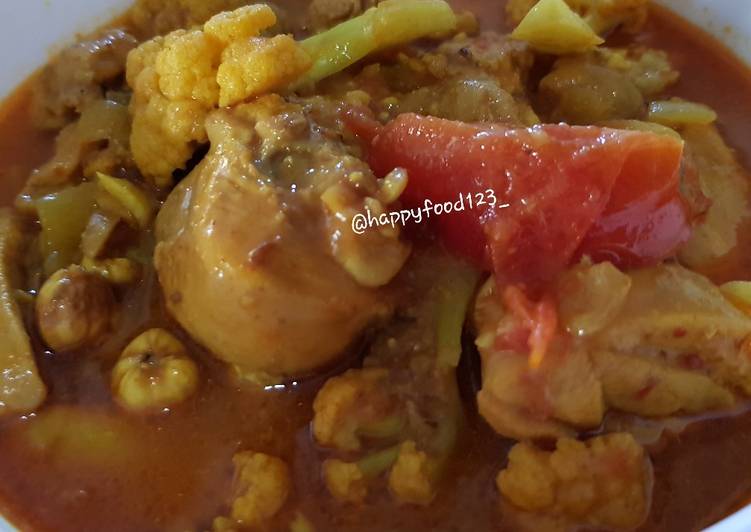 Indian Chicken curry tanpa santan