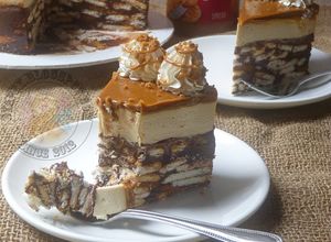 Gambar Kek Batik Biscoff