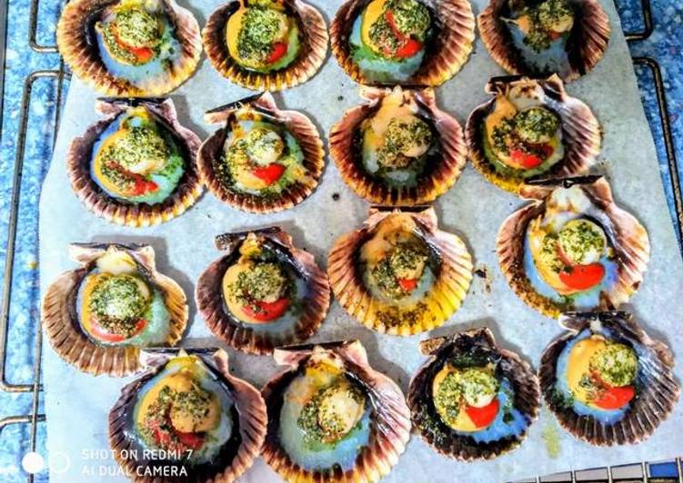 Zamburiñas al horno (muy fácil y rápido)