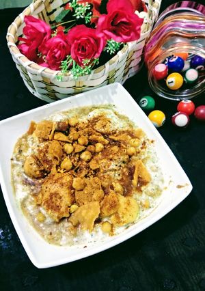 A picture of Mix Channa chaat.