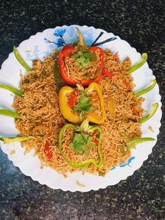 ক্যাপ্সিকাম রাইস (capsicum rice recipe in Bengali) রেসিপির প্রধান ছবি