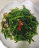 蝦醬炒通菜