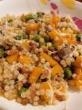 Fregola con zucca e asparagi