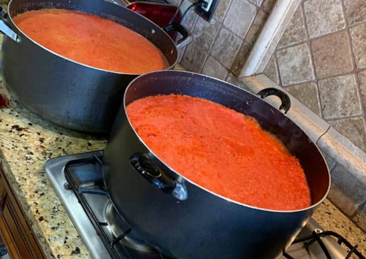 How to Prepare Homemade Fresh tomatoes paste