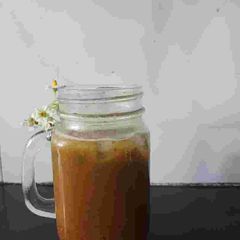 A picture of Kokum and Sattu Drink.