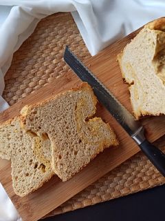 Una foto de Pan tipo bollo con mandarina (en panificadora Lidl)