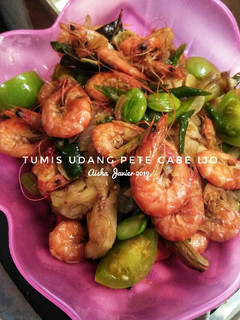 Foto resep Tumis Udang Pete Cabe Ijo