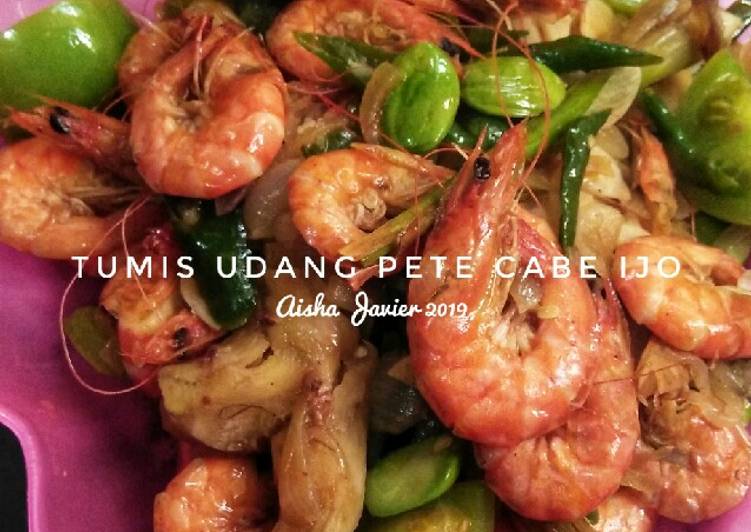 Tumis Udang Pete Cabe Ijo