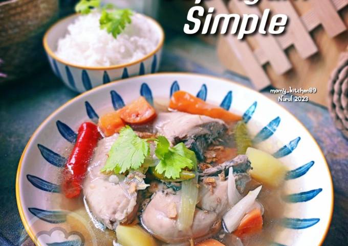 Resipi Sup Ayam Simple Oleh Mamy Kitchen89 Cookpad