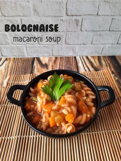 Foto resep Bolognaise macaroni soup