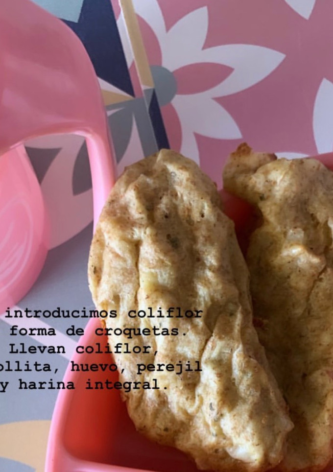 Una foto de BLW Croquetas de coliflor