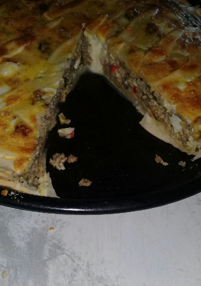 Una foto de Tarta de carne picada (relleno de empanada)