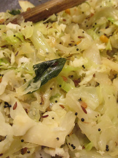 A picture of Cabbage with Coconut(Cabbage thoran).