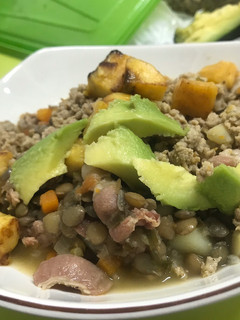 Una foto de Cazuela de lentejas