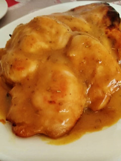 A picture of Marinated Chicken Breasts with Mustard, Honey, and Rosemary.