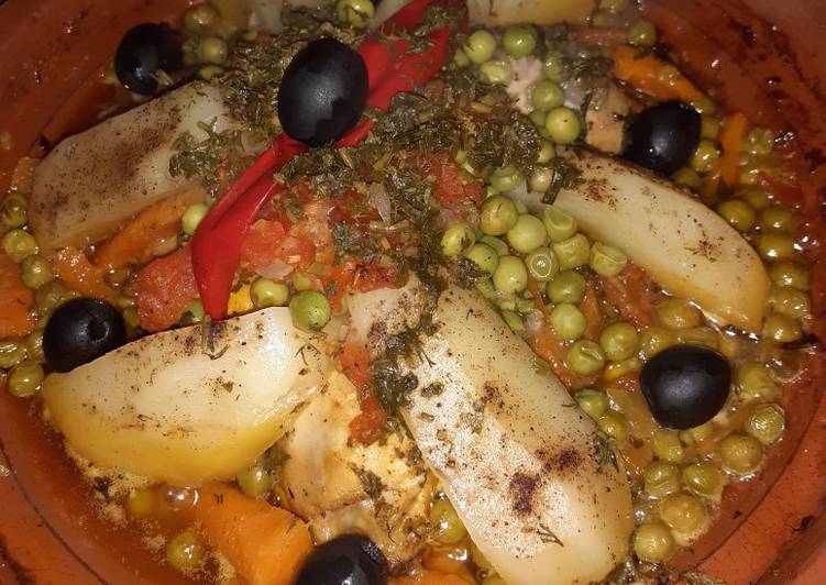 Tajine de pollo con verduras ππ
π₯π₯