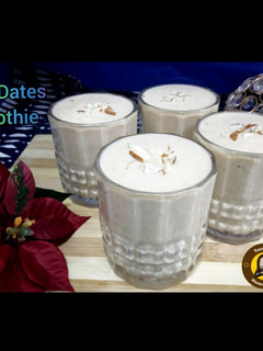 A picture of Apple Dates and Dry Fruits Smoothie.