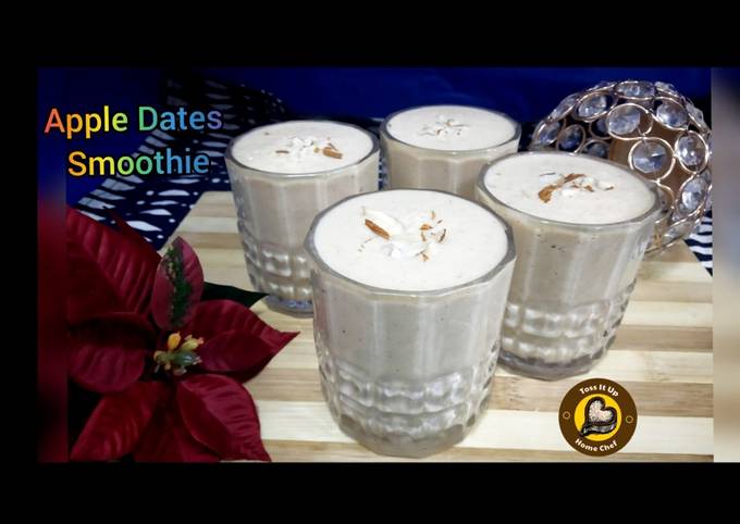 Recipe of Award-winning Apple Dates and Dry Fruits Smoothie