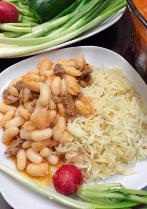 صورة لوصفة فاصوليا حب و رز