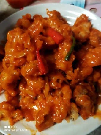 Cara Mudah Membikin Resep Chicken pop corn pedas manis yang Enak Banget Anti Ribet, Lezat