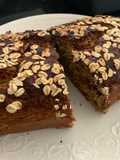 Torta maní, banano y avena