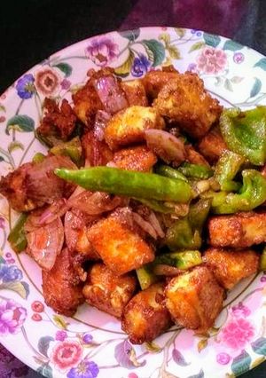 A picture of Paneer Chilli.