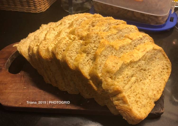 Roti tawar low carb deng an metode bread maker