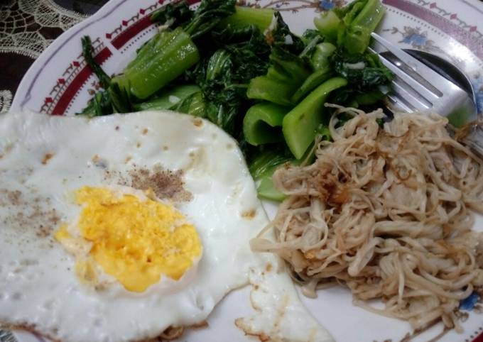 Resep Menu sehat, bahan sederhana &amp; alami : Tumis Sayur &amp; Jamur, Lezat