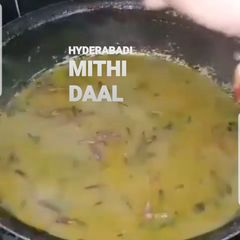 A picture of Hyderabadi mithi daal.