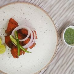 Amritsari fish Tikka A picture of Amritsari fish Tikka.