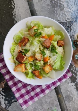 A picture of Caesar Salad.