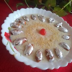 A picture of Almonds and poppy seeds phirni.