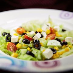 A picture of Greek salad.