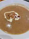 Celeriac and Bramley apple soup