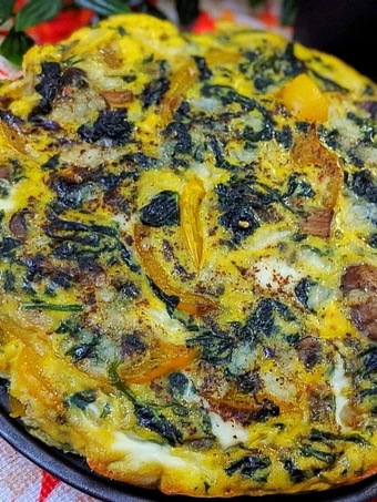 Recipe Spinach mushroom frittata the Awesome  Can spoil the tongue