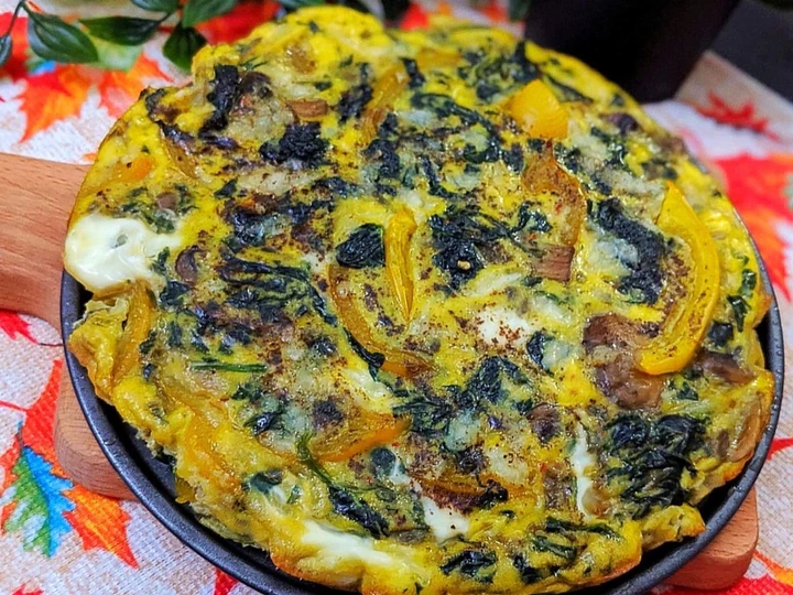 Recipe Spinach mushroom frittata the Awesome  Can spoil the tongue