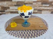 Una foto de gelatina azul