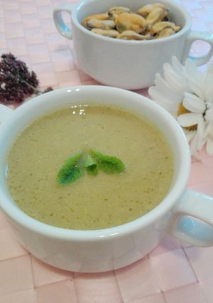 Una foto de Crema de mejillones
