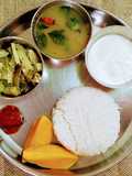 Gsb style simple thali