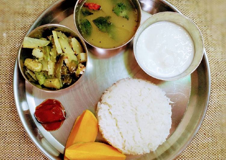 Simple Way to Prepare Quick Gsb style simple thali