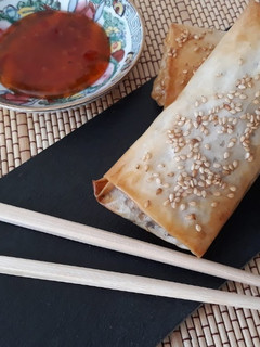 Una foto de Rollitos de verdura