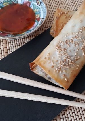 Una foto de Rollitos de verdura
