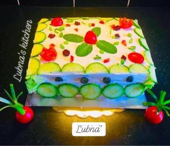 Best Recipe Veggie Sandwich Cake Yummy