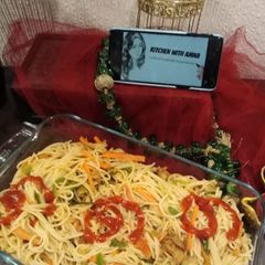 Chicken Vegetable Spaghetti A picture of Chicken Vegetable Spaghetti.