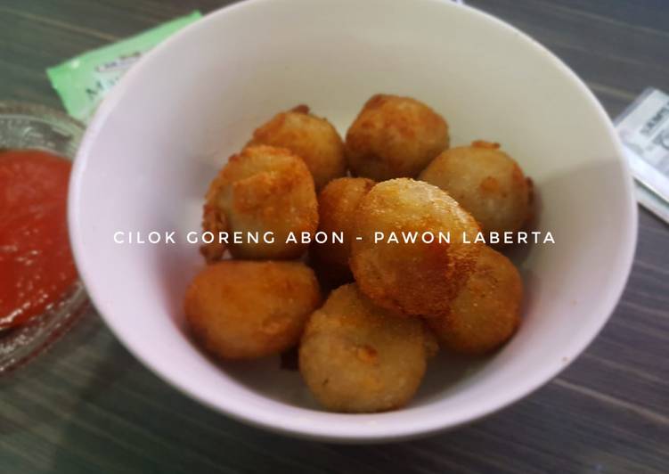 Cilok goreng abon