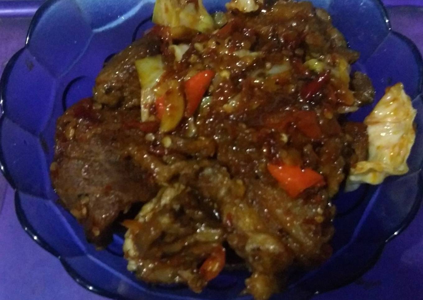 Daging sapi pedas manis