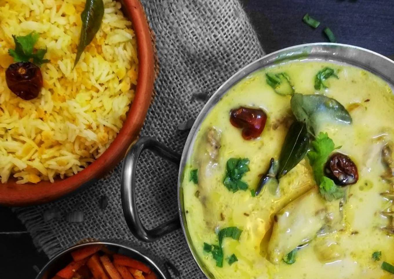 Chicken curry with kichri